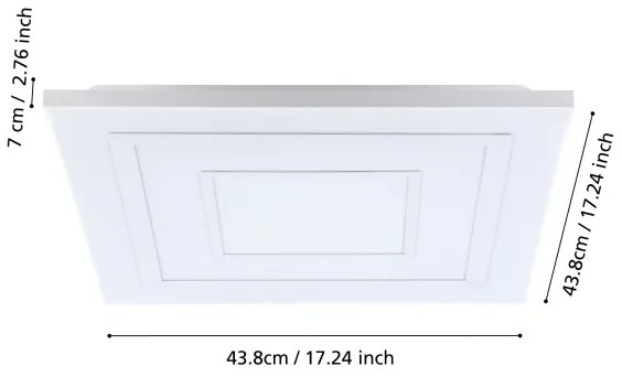 Eglo 900959 - RGBW Dimmelhető mennyezeti lámpa ALBARCA LED/18W/230V + távirányító