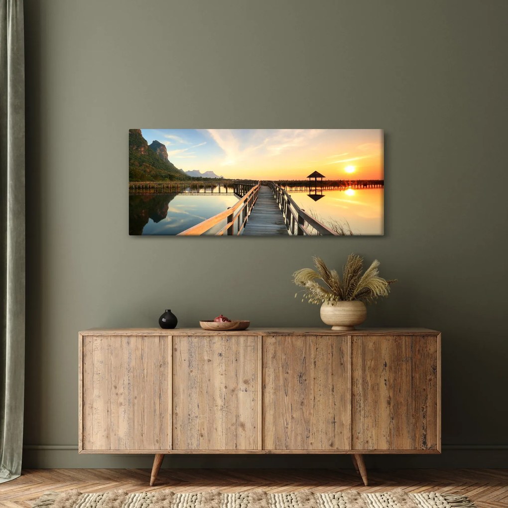 Kép egy gyaloghídról (120x50 cm)
