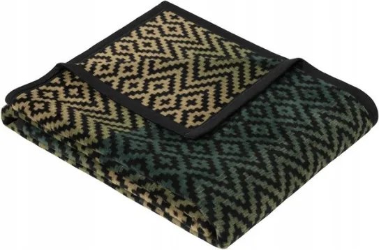 Ibena Granby takaró pamut 150 cm x 200 cm zöld árnyalatok