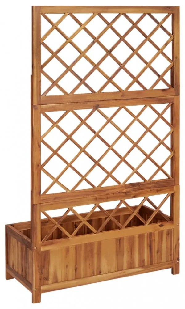 tömör akácfa magaságyás ráccsal 85 x 38 x 150 cm