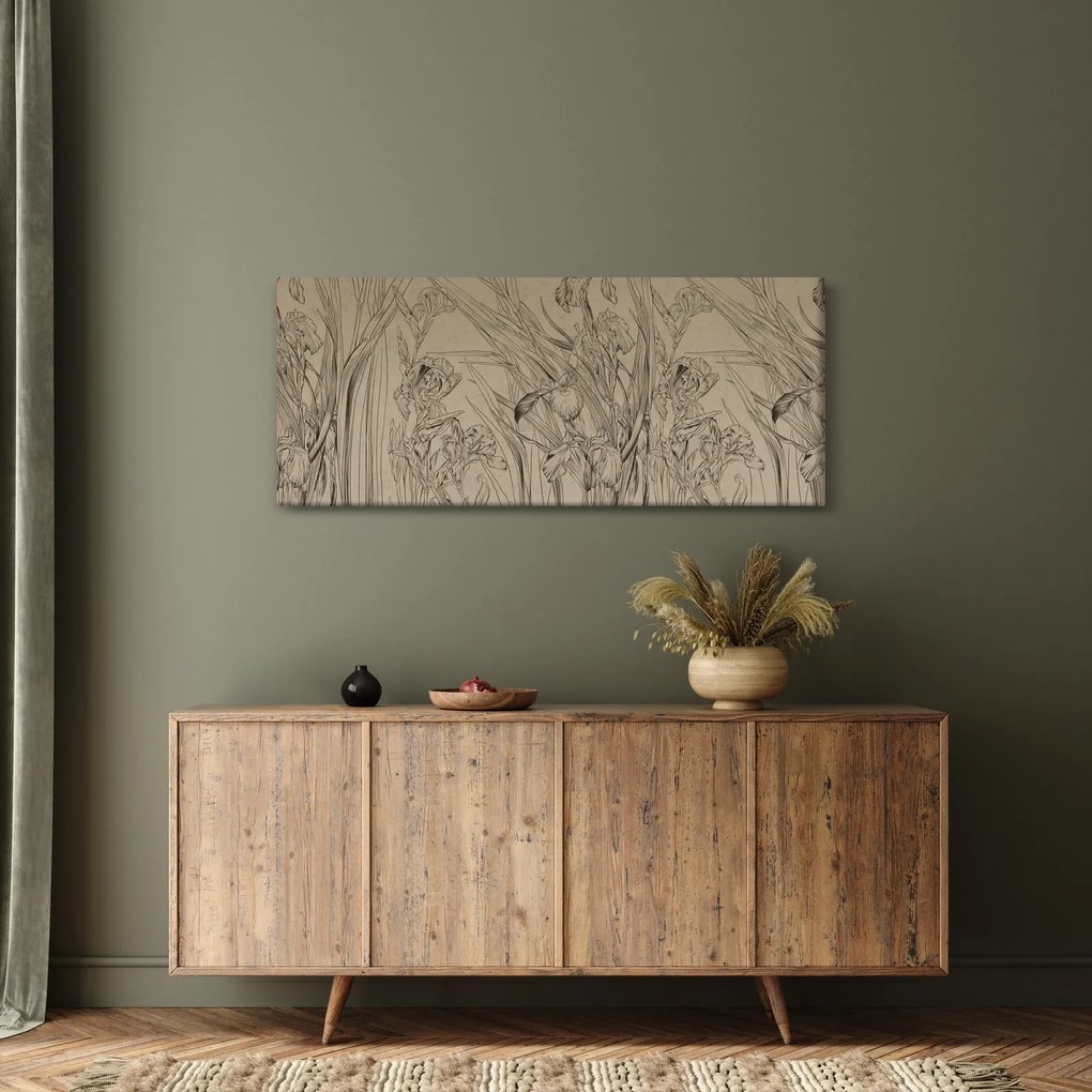 Kép - A növények körvonalai (120x50 cm)