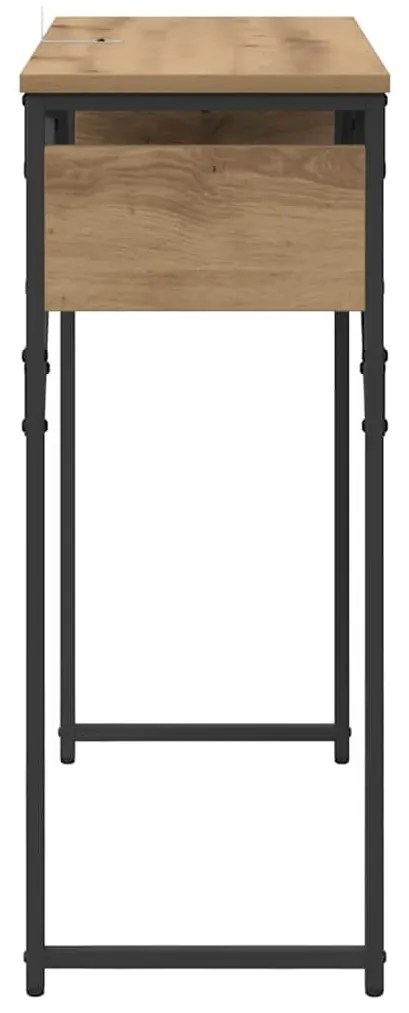 Konzolasztal kézműves tölgy 75x30x75cm Faanyag