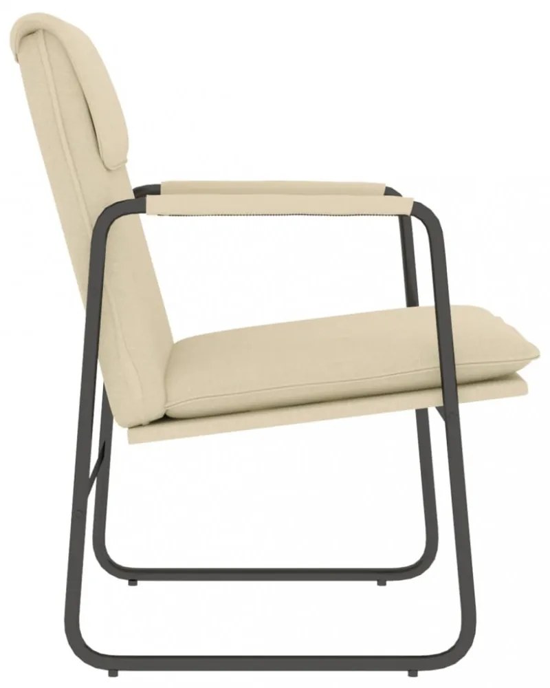 vidaXL krémszínű szövet pihenőszék 55 x 64 x 80 cm