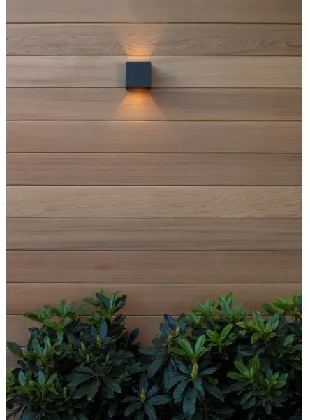 Lucide 69200/06/30 - LED Kültéri fali lámpa AXI 2xLED/7W/230V IP54 fekete