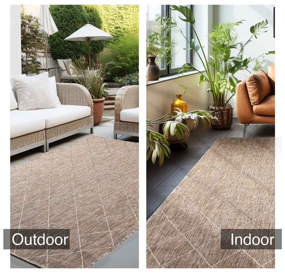 Bézs kültéri szőnyeg 80x150 cm Zagora – Ayyildiz Carpets