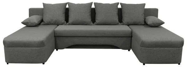 Univerzális, kihúzható U-alakú sarokülőgarnitúra tárolóhellyel ALMEIDA antracit