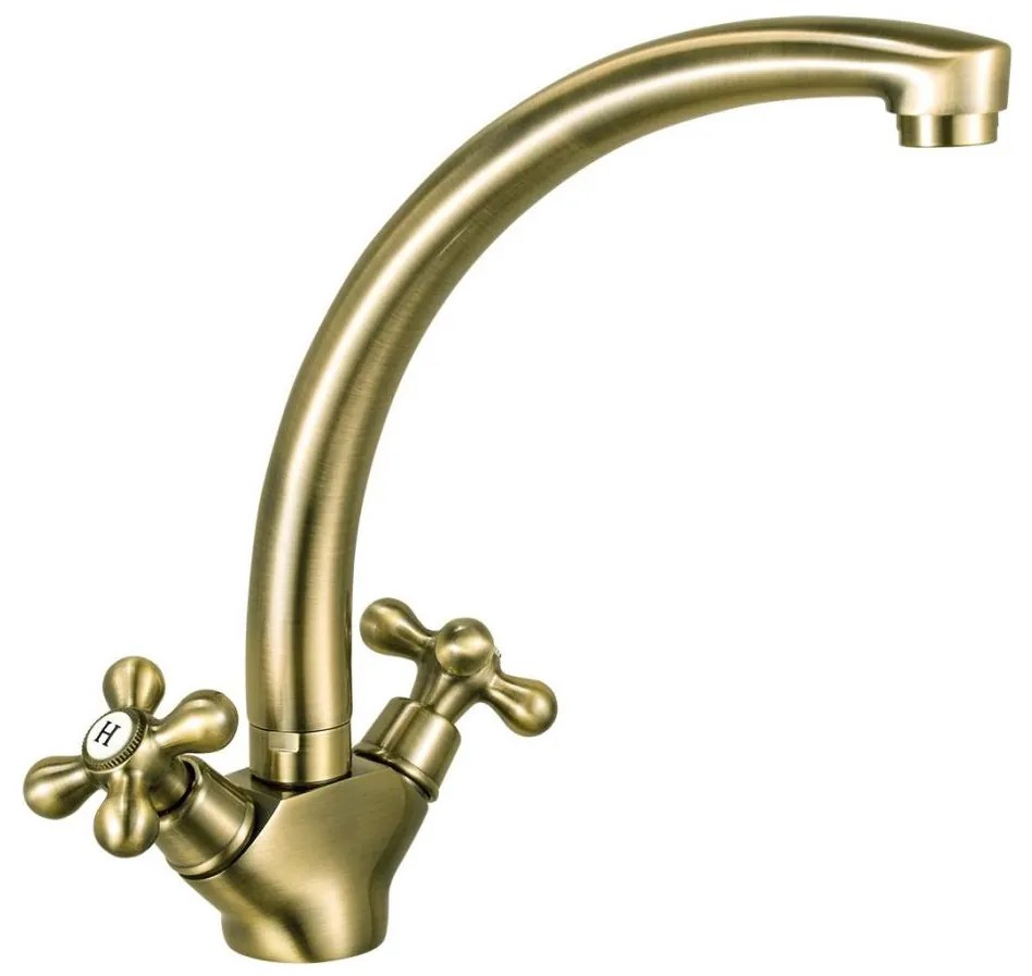 FERRO - ANTICA mosogató csaptelep, bronz