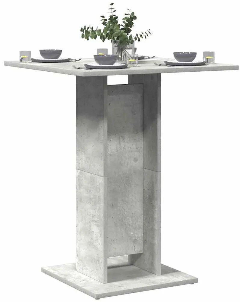 Betonszürke szerelt fa bisztróasztal 60 x 60 x 75 cm