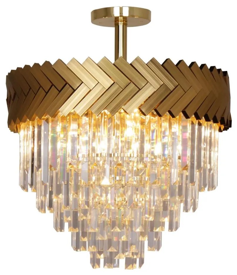 Zuma Line C23910/9 - Csillár rúdon LYON 9xE14/40W/230V arany