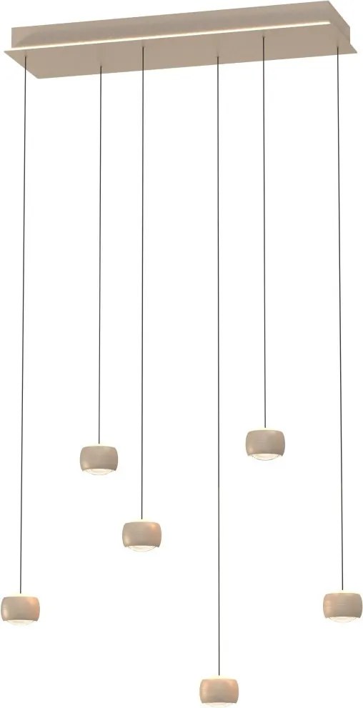 AVIANO LIGHTING 7039-613 QUIBERON Többágú Függesztett Lámpa Homokkő LED IP20