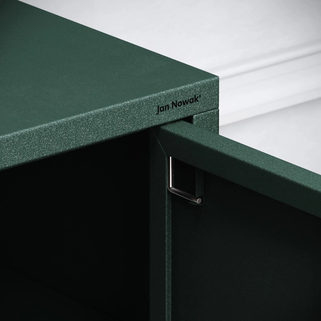 TV-szekrény lábakon ROSA, 1150 x 595 x 400 mm, Modern: palack zöld szín