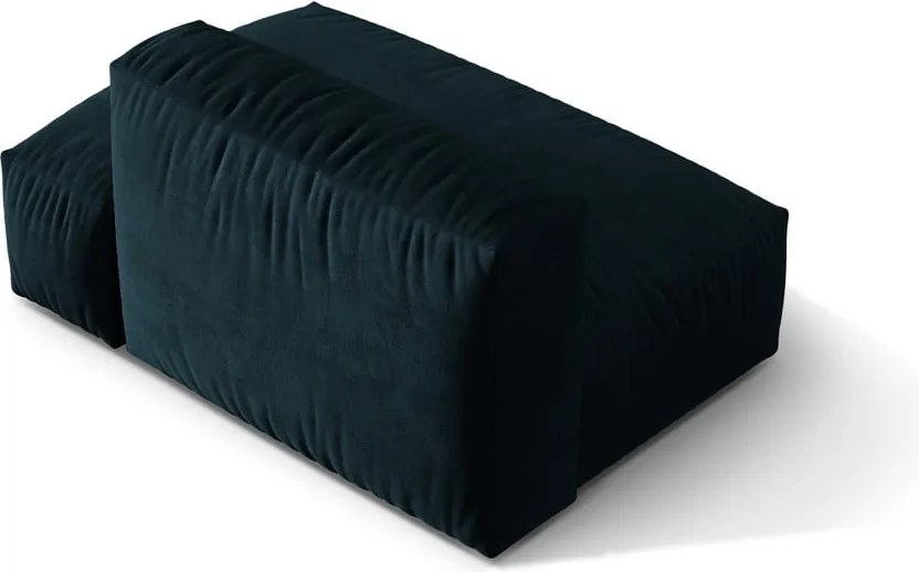 Sötétkék bársony kanapé modul (jobb oldali) Martina – Micadoni