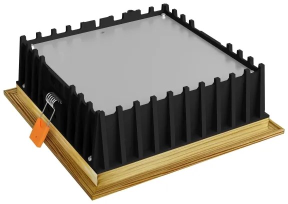 APLED-LED Lámpa SQUARE WOODLINE LED/12W/230V 3000K 17x17 cm fenyő tömör fa