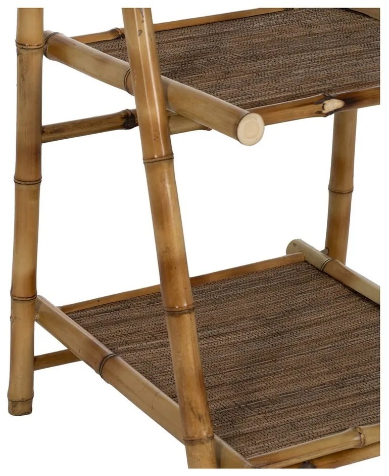 Natúr színű bambusz polcos állvány 48x100x45 cm Manali – Ixia