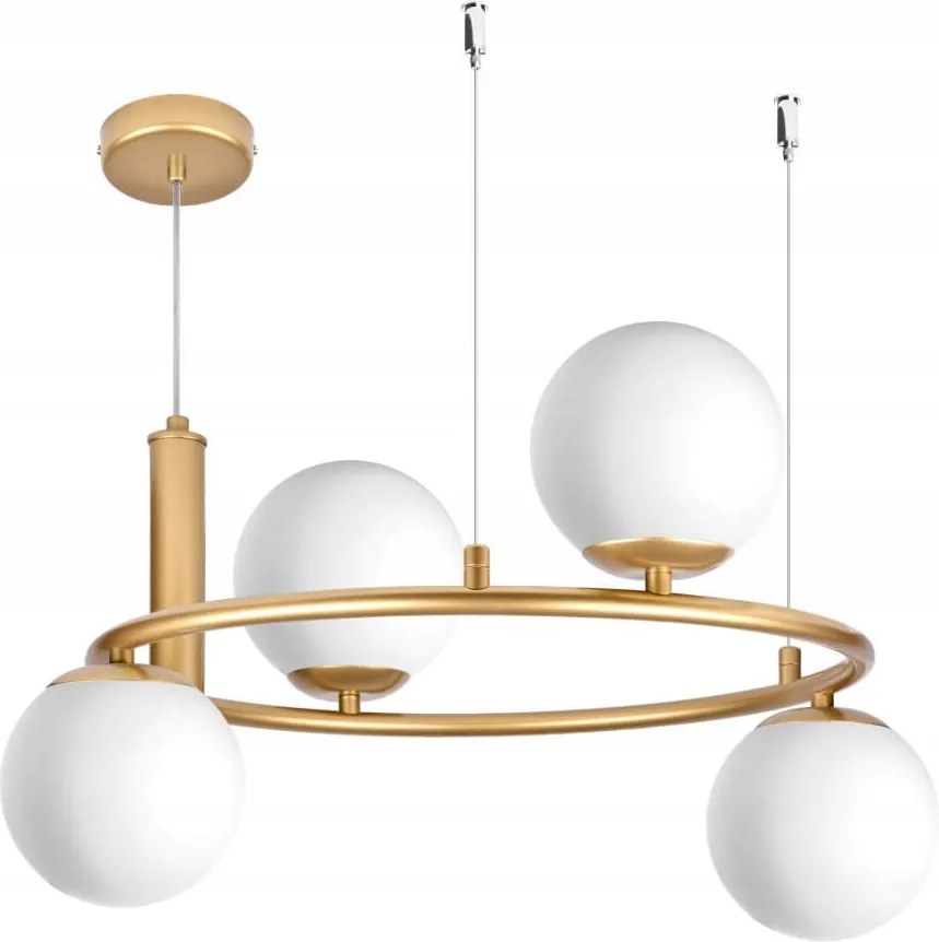 Ceres 4 Függőlámpa Modern, üveg gömbök, 4xE14