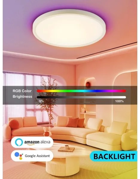 Immax NEO 07169-W60 - LED RGB Dimmelhető lámpa TUDO 65W/230V Wi-Fi Tuya + távirányító