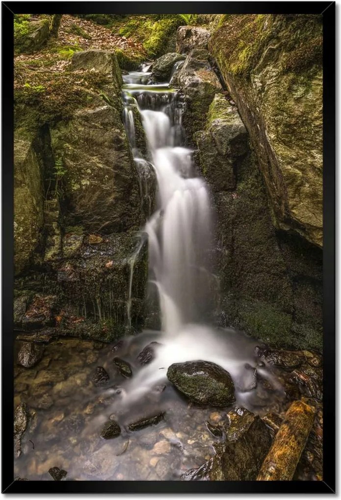 Poszterek keretben 40x60 Vízesés Erdei zuhatag