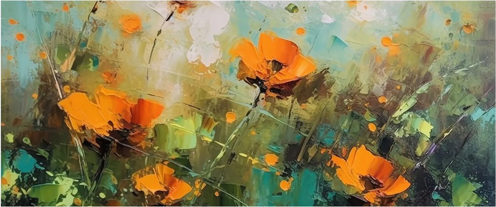 Kép - Virágok (120x50 cm)