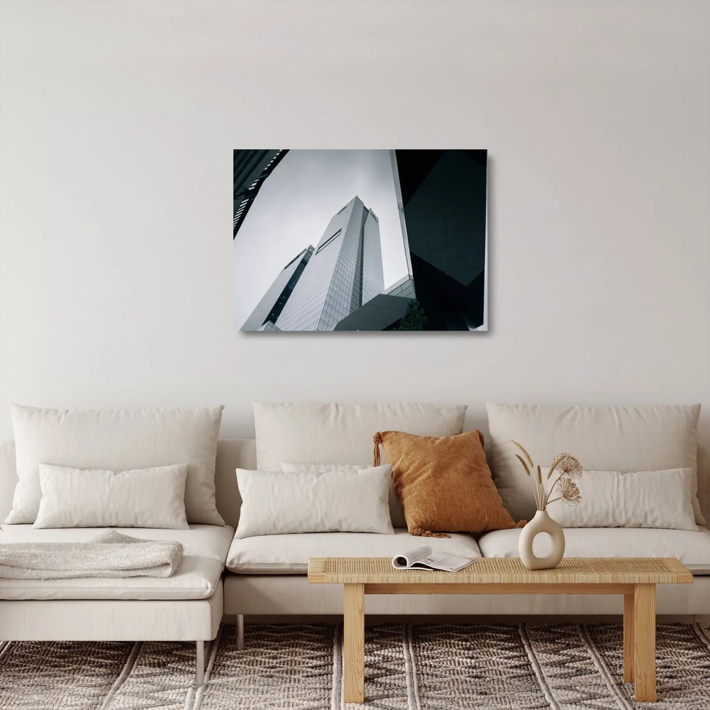 Kép - Felhőkarcoló (üvegen) (70x50 cm)
