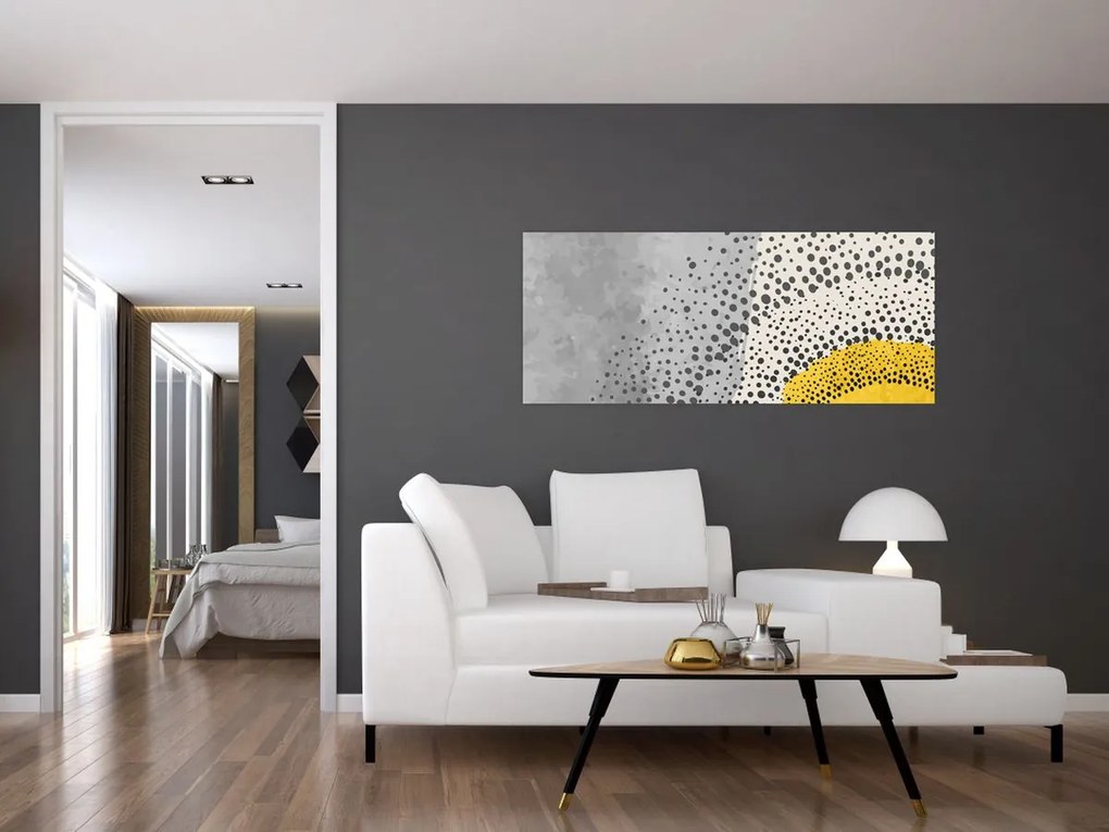 Kép - N⁰3 strand absztrakt festménye (120x50 cm)