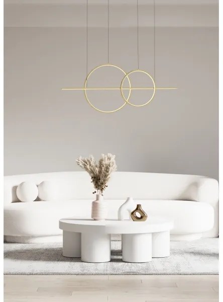 Zuma Line MD7358-2A-3GT - CHOLET LED csillár 34W/230V arany színben