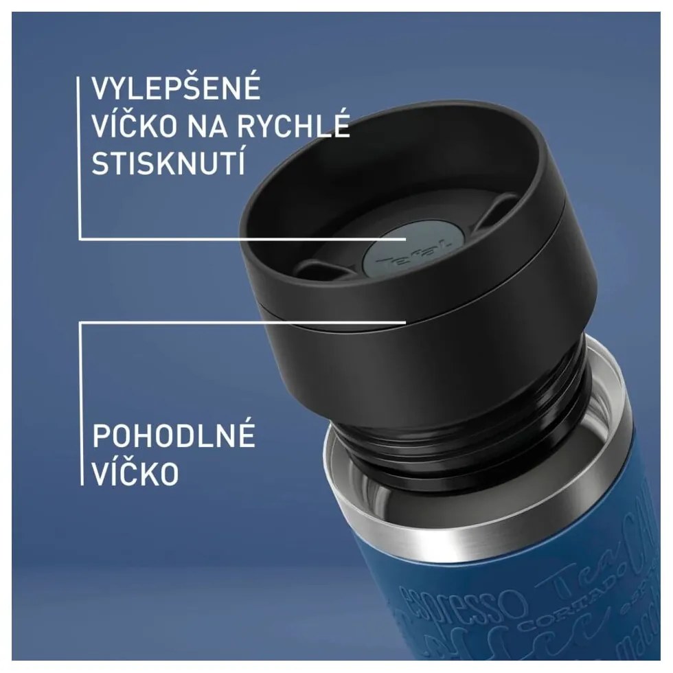 Sötétkék utazóbögre 360 ml – Tefal