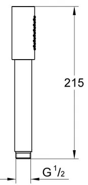 GROHE 28034000 - SENA kézi zuhany, fényes króm