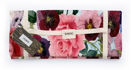 Manta Picnic Flowers piknik pléd, 140 x 170 cm - Surdic
