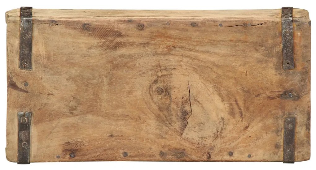 4 db tálca 30x15x9 cm tömör újrahasznosított fa