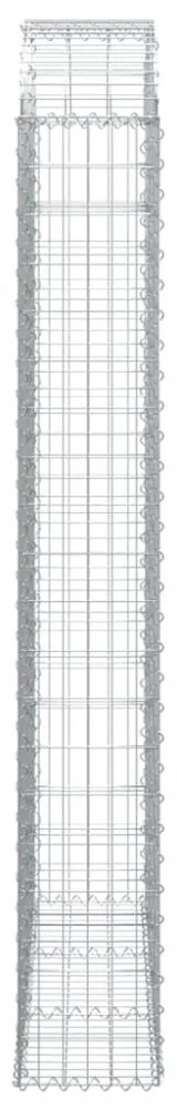 íves horganyzott vas gabion kosár 150x30x200/220 cm