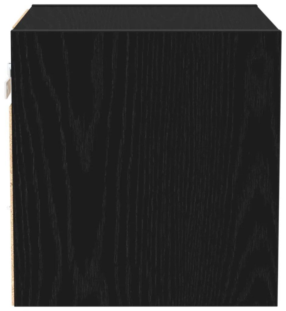 LED TV szekrény 2 db Fekete tölgy 30x28,5x30 cm Mérnöki fa