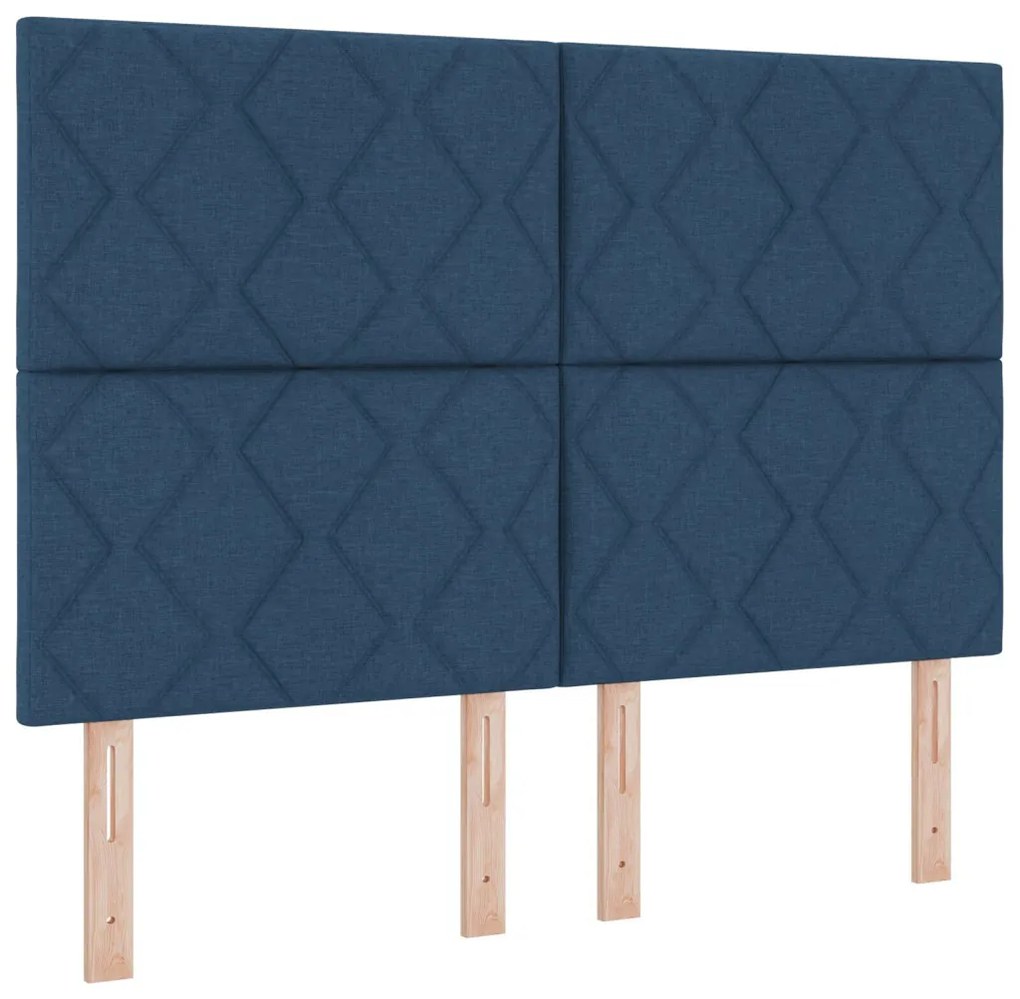 Fejtámla Gyémánt blokk minta Kék 140 cm Szövet
