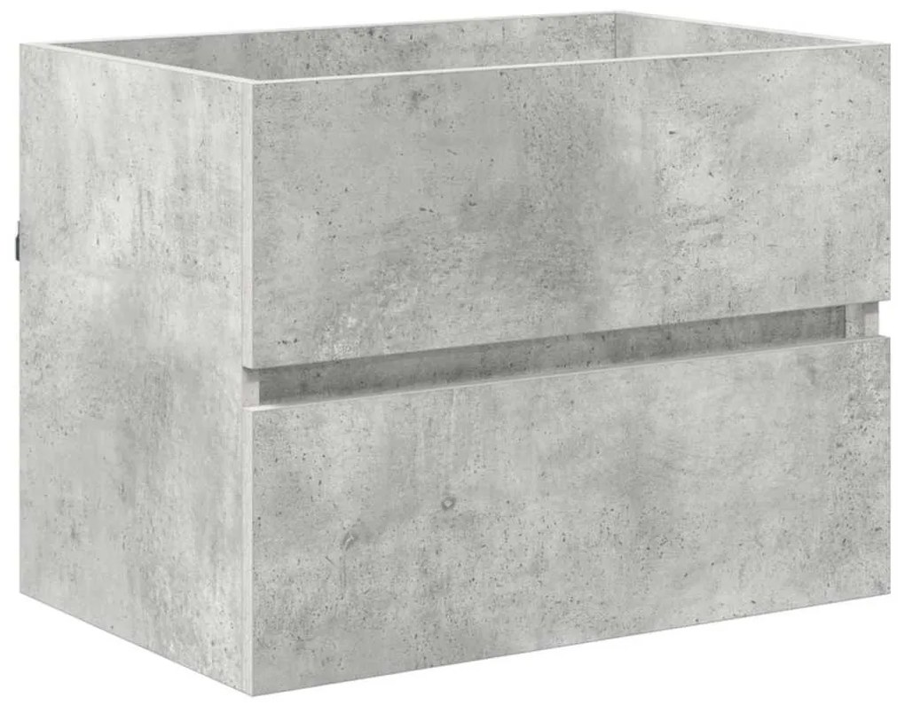 vidaXL Fürdőszoba bútor szett fiókkal tárolóval Beton Szürke Faanyag