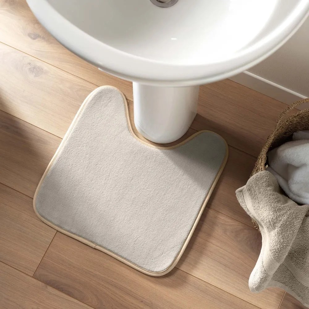 Bézs fürdőszobai kilépő WC-hez 45x45 cm Vitamine – douceur d'intérieur