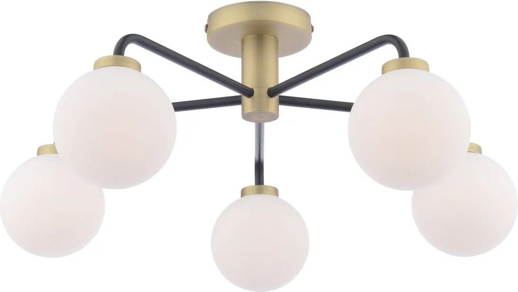 Dar Lighting modern mennyezeti lámpa lainey fehér matt fekete darlai5454-02