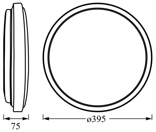 Osram - ORBIS LONDON LED mennyezeti lámpa 24W/230V, Ø 39,5 cm, fehér