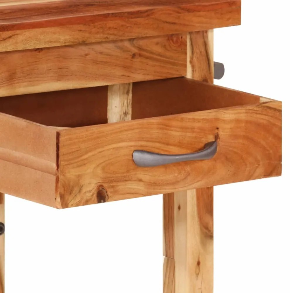 tömör akácfa konyhai kocsi 55 x 55 x 89 cm