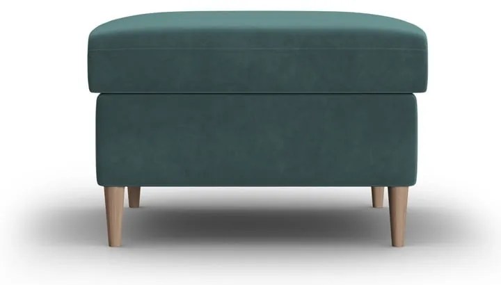 Petróleum színű bársony lábtartó Kyoto – Cosmopolitan Design