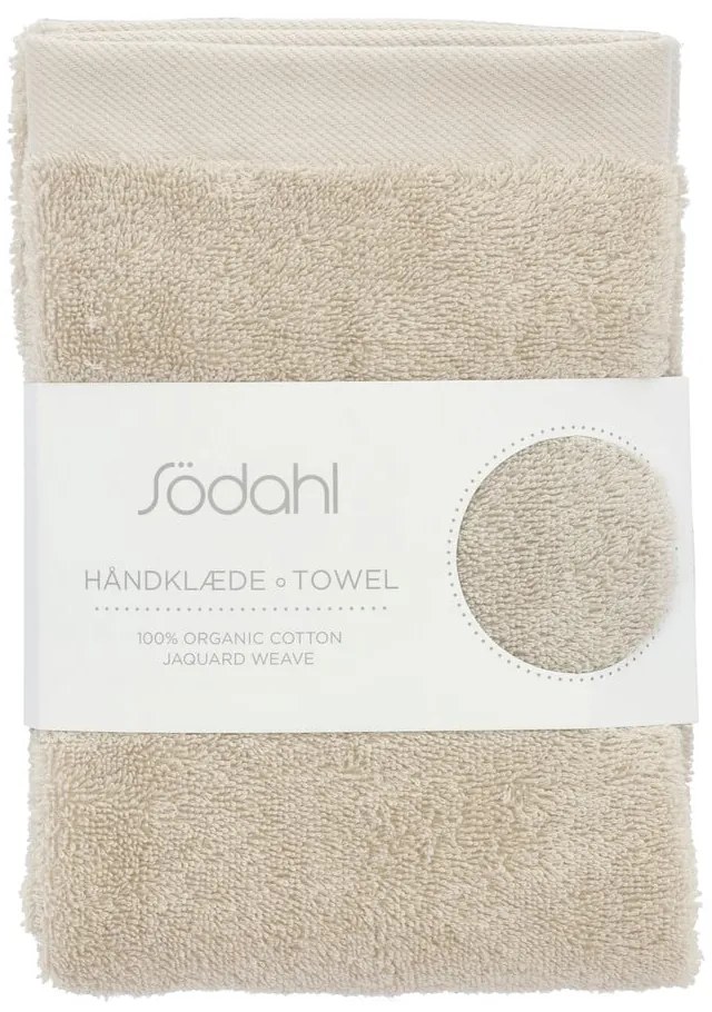 Bézs frottír pamut törölköző 50x100 cm Comfort – Södahl