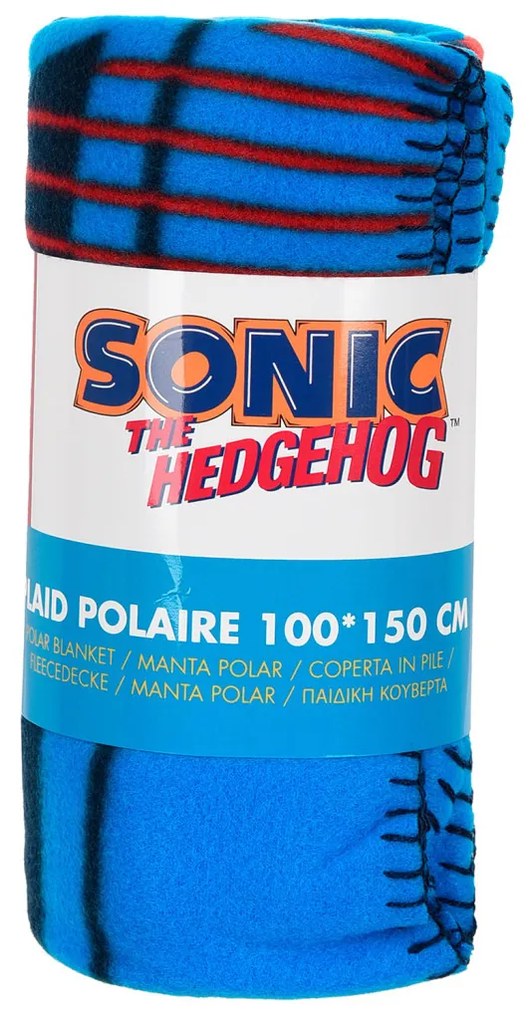 Sonic a sündisznó Built for Speed polár takaró 100x150cm
