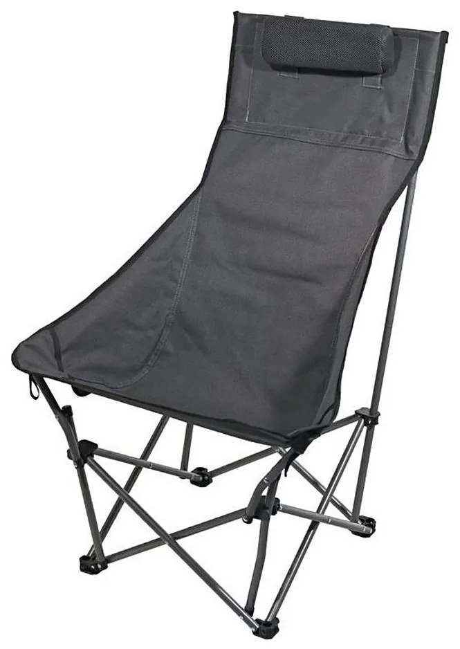 Összecsukható kempingszék szürke