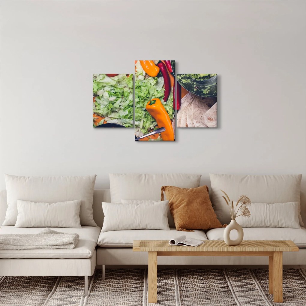 Zöldségek képe (90x60 cm)