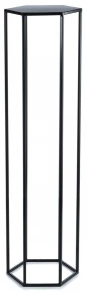 Virágállvány 100x24 cm fekete