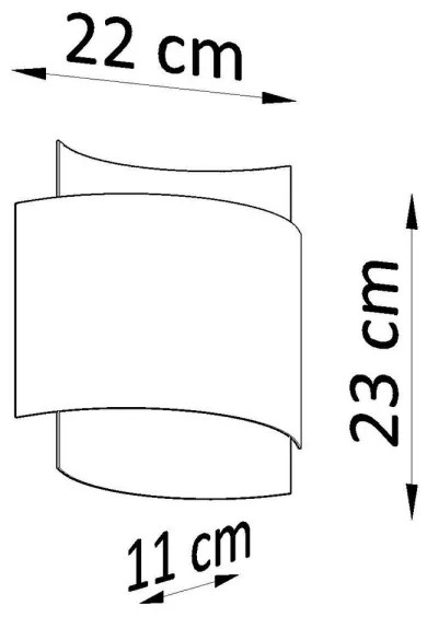 Fali lámpa IMPACT 1xG9/40W/230V fekete