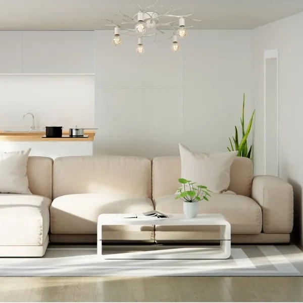 Mennyezeti lámpa GARNISH 5xE27/15W/230V fehér/patinás