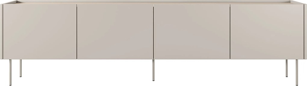 Desin TV-szekrény fém lábakkal 220 cm - kasmír / nagano tölgy