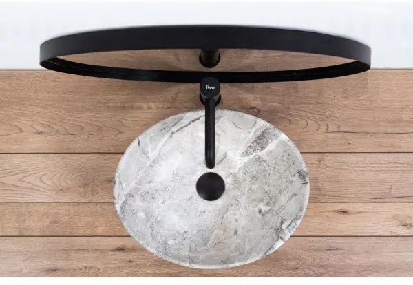 REA-U9908 - SOFIA ráépíthető mosdó 34,5x41 cm kerámia/kőhatású