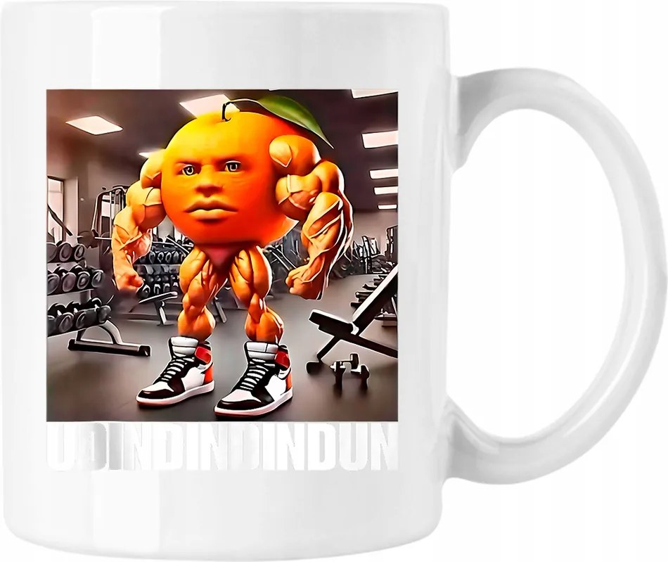 Bögre Udindindindun edzőterem brainrot Fehér 330ml