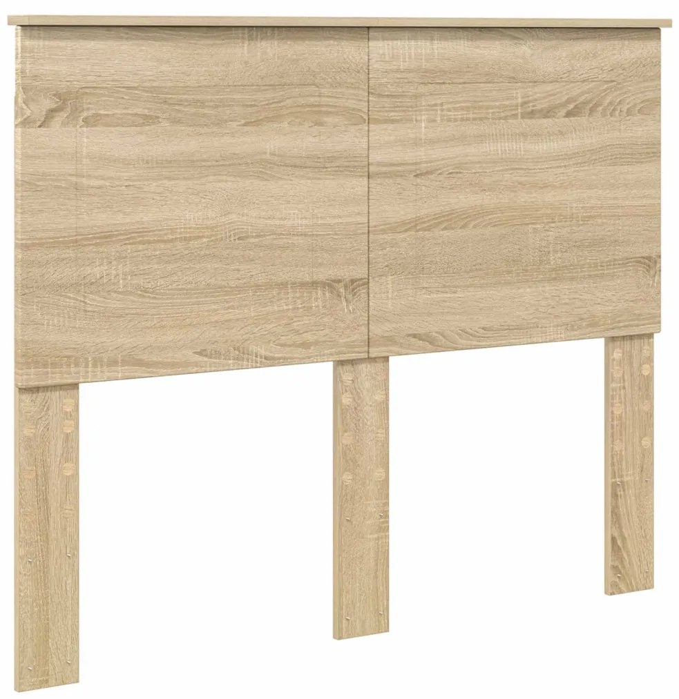 vidaXL Ágykeret fejtámlával Sonoma 120 x 200 cm Tömör fenyőfa