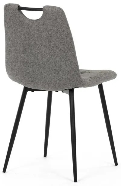 Étkezőszék, szürke, szövet, DCL-V2017 GREY2